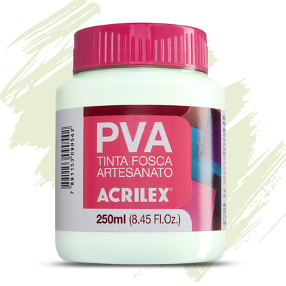 Tinta PVA Acrilex 250ml Fosca Artesanato Alta Cobertura