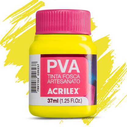 Tinta PVA Acrilex 37ml Fosca Artesanato Alta Cobertura