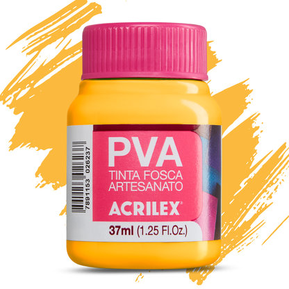 Tinta PVA Acrilex 37ml Fosca Artesanato Alta Cobertura