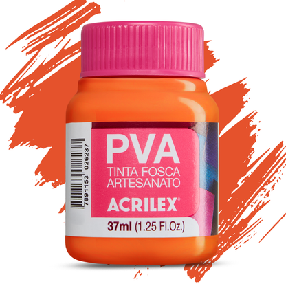 Tinta PVA Acrilex 37ml Fosca Artesanato Alta Cobertura