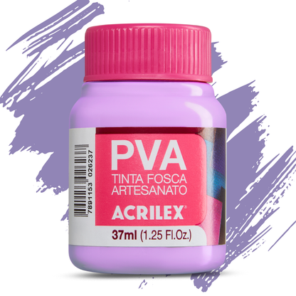 Tinta PVA Acrilex 37ml Fosca Artesanato Alta Cobertura