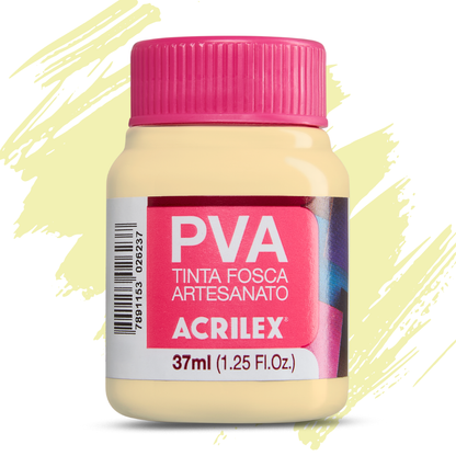 Tinta PVA Acrilex 37ml Fosca Artesanato Alta Cobertura