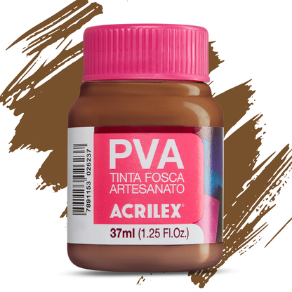 Tinta PVA Acrilex 37ml Fosca Artesanato Alta Cobertura