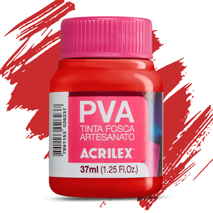 Tinta PVA Acrilex 37ml Fosca Artesanato Alta Cobertura