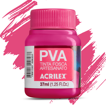 Tinta PVA Acrilex 37ml Fosca Artesanato Alta Cobertura