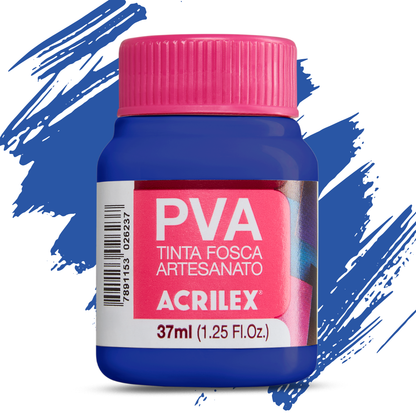 Tinta PVA Acrilex 37ml Fosca Artesanato Alta Cobertura