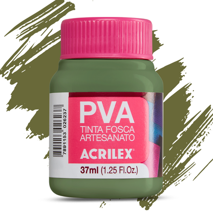 Tinta PVA Acrilex 37ml Fosca Artesanato Alta Cobertura