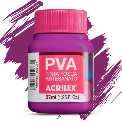 Tinta PVA Acrilex 37ml Fosca Artesanato Alta Cobertura
