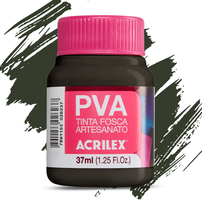 Tinta PVA Acrilex 37ml Fosca Artesanato Alta Cobertura