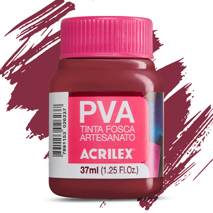 Tinta PVA Acrilex 37ml Fosca Artesanato Alta Cobertura