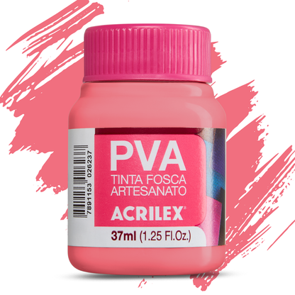 Tinta PVA Acrilex 37ml Fosca Artesanato Alta Cobertura