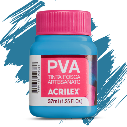 Tinta PVA Acrilex 37ml Fosca Artesanato Alta Cobertura