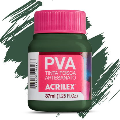 Tinta PVA Acrilex 37ml Fosca Artesanato Alta Cobertura