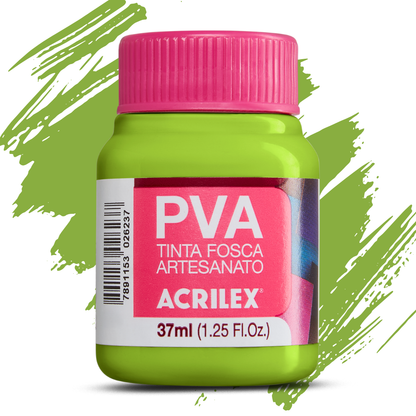 Tinta PVA Acrilex 37ml Fosca Artesanato Alta Cobertura