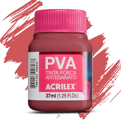 Tinta PVA Acrilex 37ml Fosca Artesanato Alta Cobertura