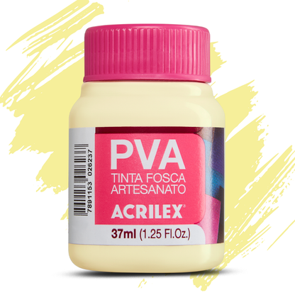 Tinta PVA Acrilex 37ml Fosca Artesanato Alta Cobertura