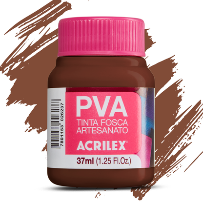Tinta PVA Acrilex 37ml Fosca Artesanato Alta Cobertura