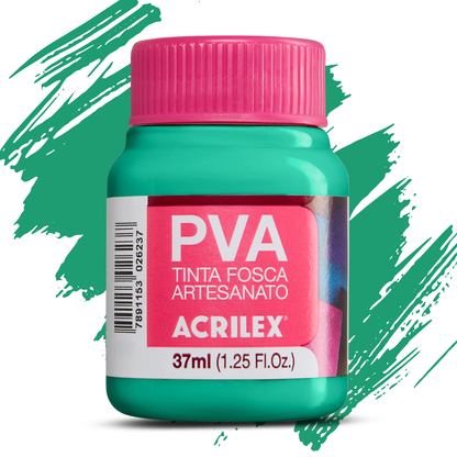 Tinta PVA Acrilex 37ml Fosca Artesanato Alta Cobertura