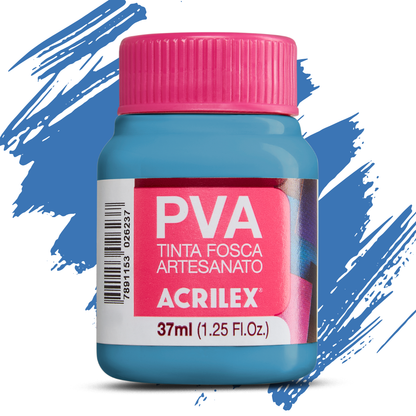 Tinta PVA Acrilex 37ml Fosca Artesanato Alta Cobertura