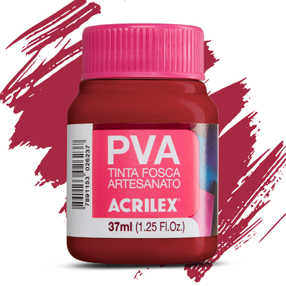 Tinta PVA Acrilex 37ml Fosca Artesanato Alta Cobertura