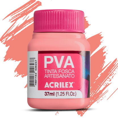 Tinta PVA Acrilex 37ml Fosca Artesanato Alta Cobertura