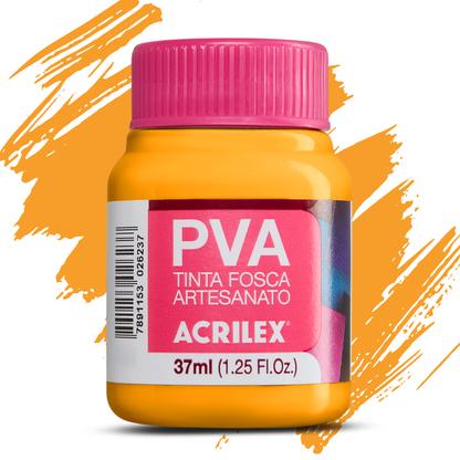 Tinta PVA Acrilex 37ml Fosca Artesanato Alta Cobertura