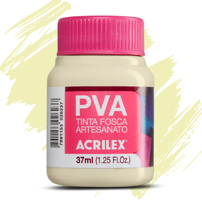 Tinta PVA Acrilex 37ml Fosca Artesanato Alta Cobertura