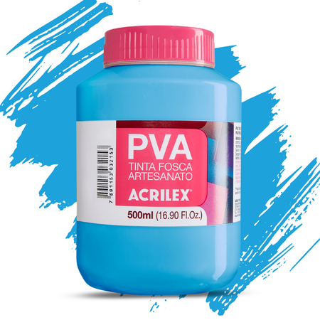 Tinta PVA Acrilex 500ml Artesanato Fosca