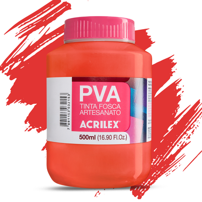 Tinta PVA Acrilex 500ml Artesanato Fosca