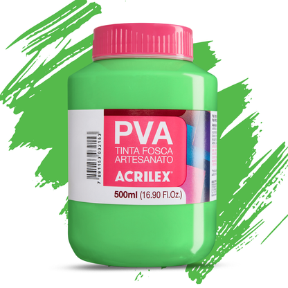Tinta PVA Acrilex 500ml Artesanato Fosca