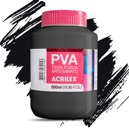 Tinta PVA Acrilex 500ml Artesanato Fosca