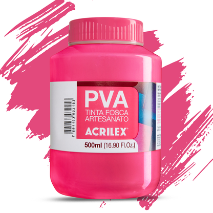 Tinta PVA Acrilex 500ml Artesanato Fosca