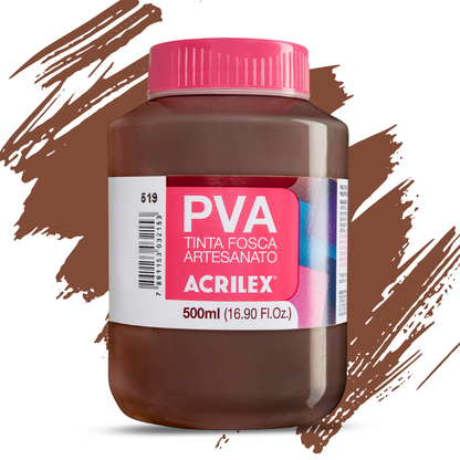 Tinta PVA Acrilex 500ml Artesanato Fosca