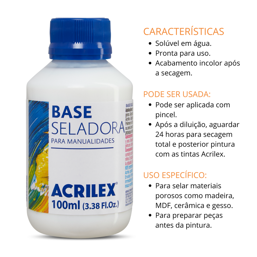 Base Seladora Acrilex 100ml Fundo Preparador