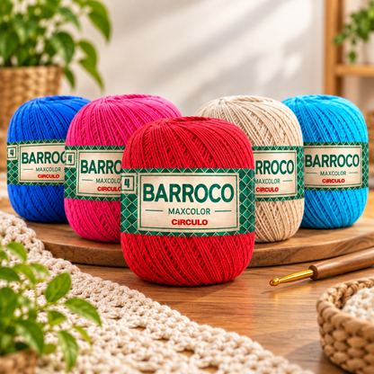 Barbante Barroco Círculo MaxColor 4 200g com 338m