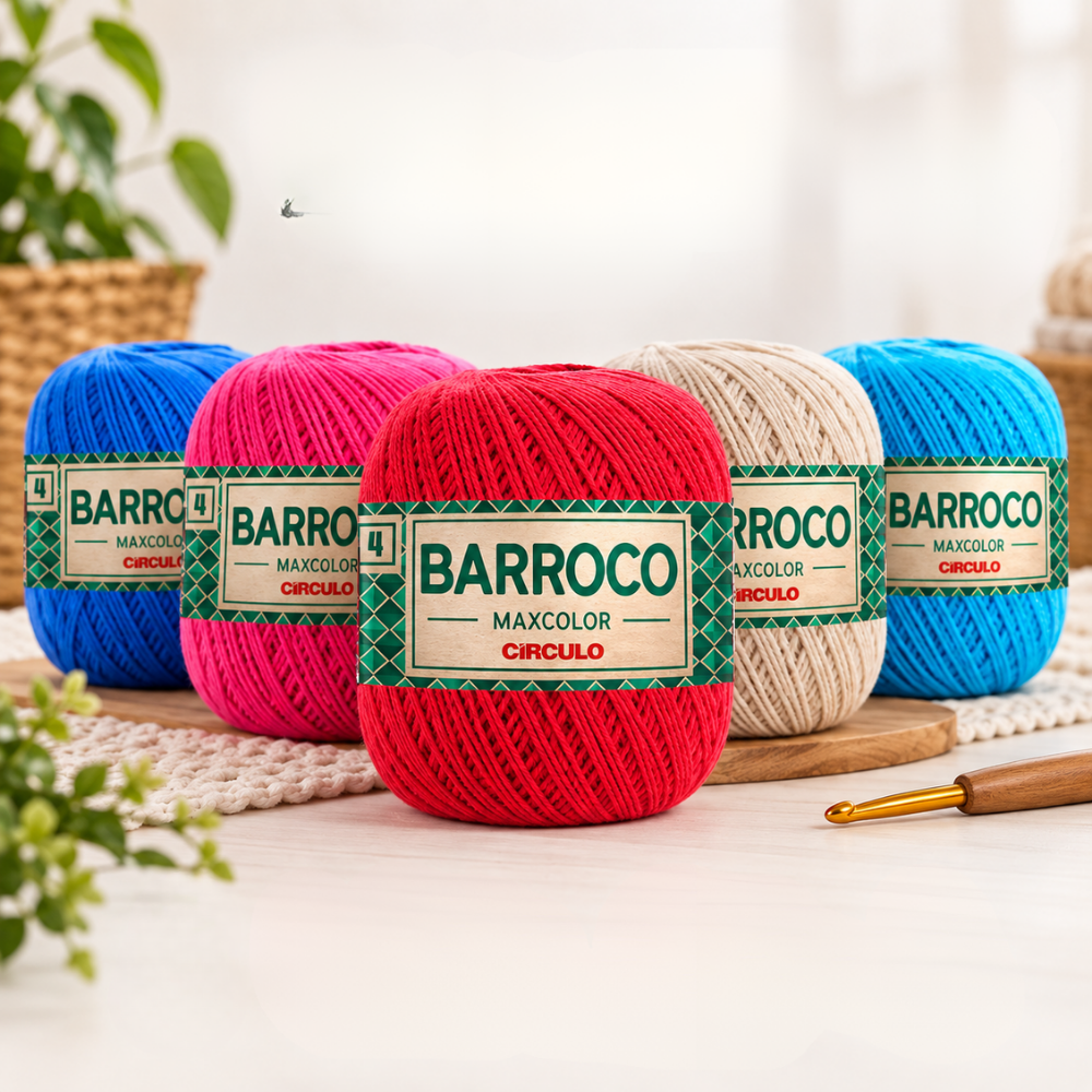 Barbante Barroco Círculo MaxColor 4 200g com 338m