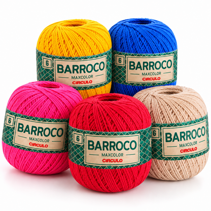 Barbante Barroco Círculo MaxColor 6 200g com 226 m