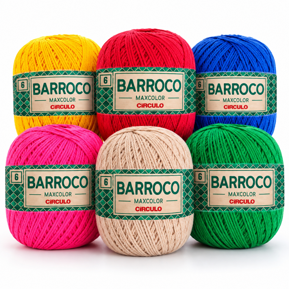 Barbante Barroco Círculo MaxColor 6 200g com 226 m