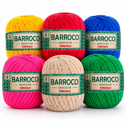 Barbante Barroco Círculo MaxColor 6 200g com 226 m