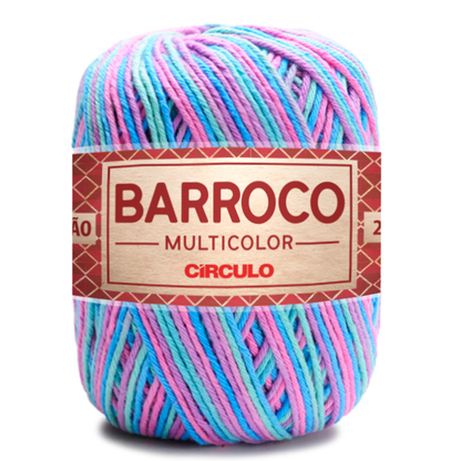 Barbante Barroco Círculo Multicolor 4/6 200g com 226m