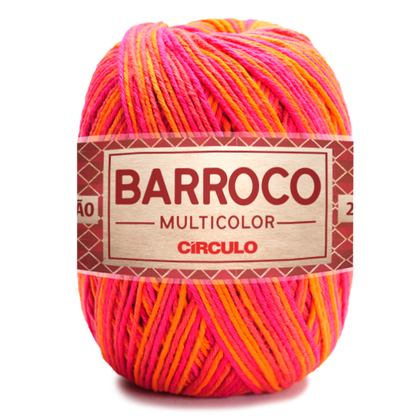 Barbante Barroco Círculo Multicolor 4/6 200g com 226m