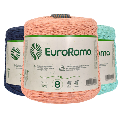 Barbante Euroroma 8 Colorido 1Kg 4/8 com 762 metros