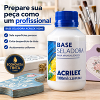 Base Seladora Acrilex 100ml Fundo Preparador para Pintura