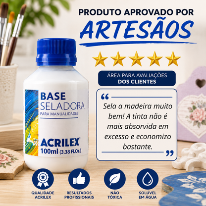 Base Seladora Acrilex 100ml Fundo Preparador para Pintura