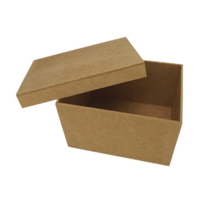 Caixa Tampa de Sapato Retangular em MDF 17x13x10cm Lisa