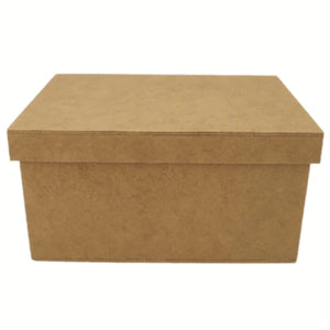 Caixa Tampa de Sapato Retangular em MDF 20x15x10cm Lisa