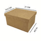 Caixa Tampa de Sapato Retangular em MDF 20x15x10cm Lisa