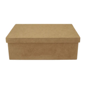 Caixa Tampa de Sapato Retangular em MDF 30x20x10cm Lisa