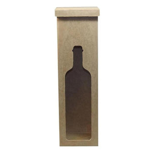 Caixa para Vinho em MDF 10x10x35,5cm Vazada