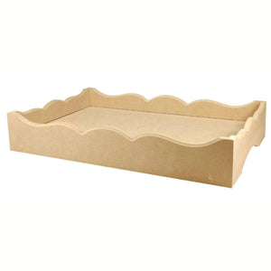 Cesta Cama Trabalhada Pequena em MDF 6,5x26x40cm